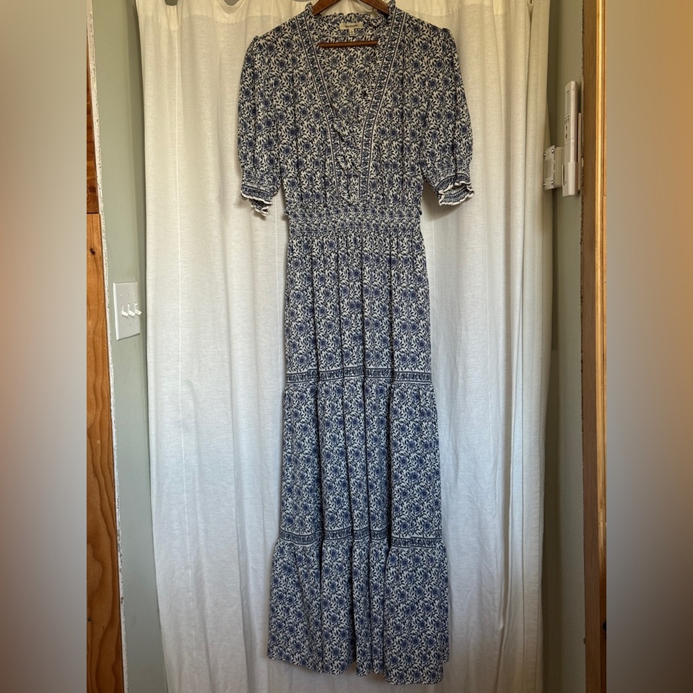 Max Studio Navy Floral Maxi Dress